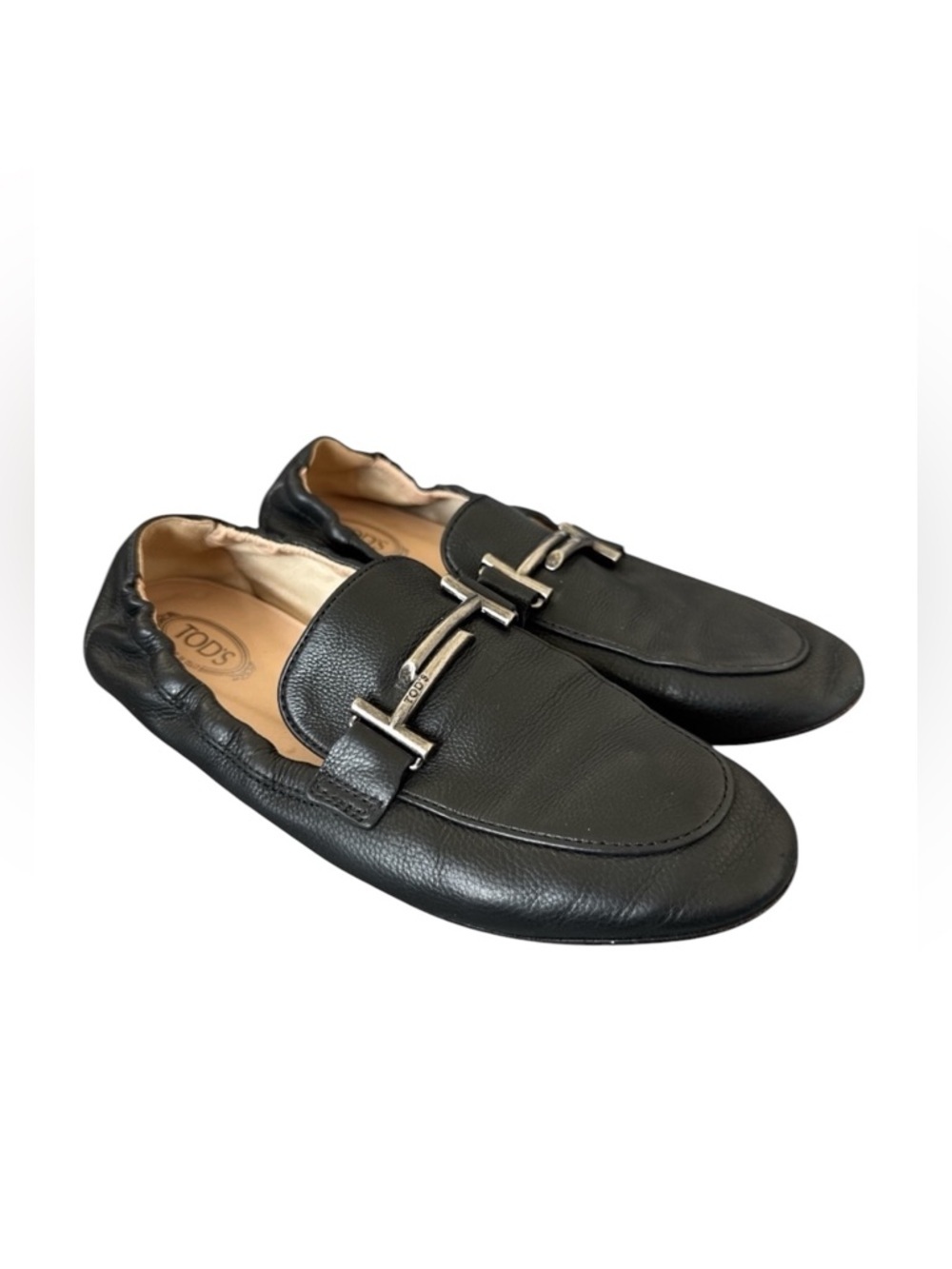 Tod's Kate Elastic Back Loafers Size 37 US 7